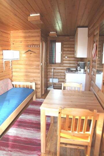 Фото номера Коттедж с 1 спальней и сауной Дома для отпуска Salmon Holiday Village г. Кемиярви 2